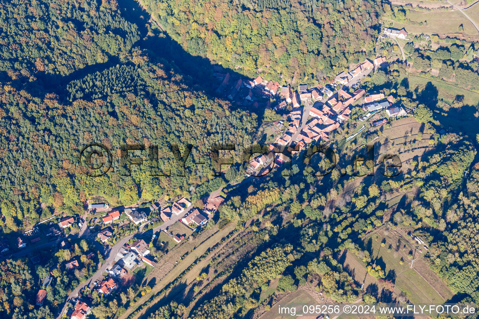 Village view in Oberschlettenbach in the state Rhineland-Palatinate, Germany