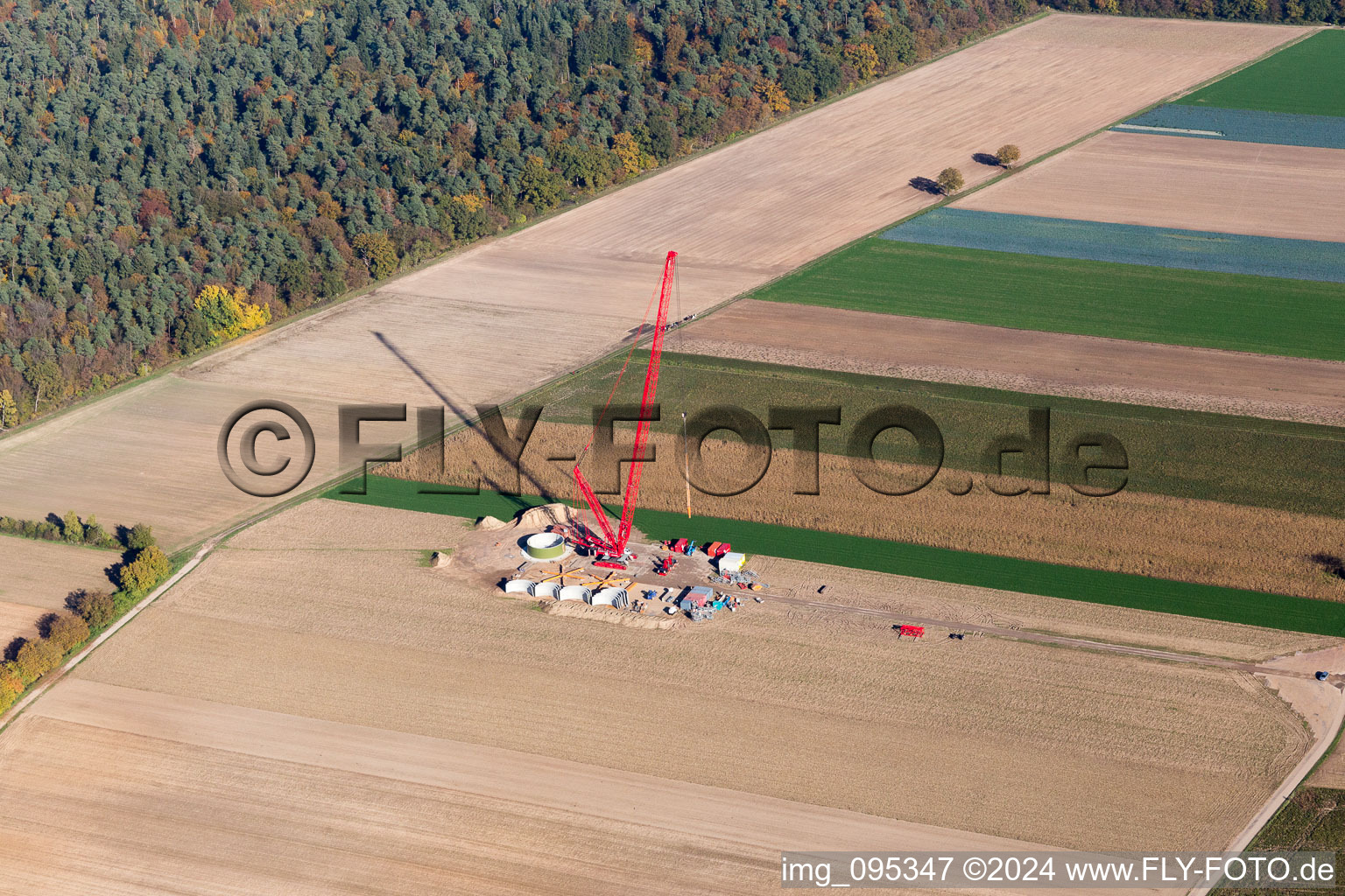 Hatzenbühl in the state Rhineland-Palatinate, Germany out of the air