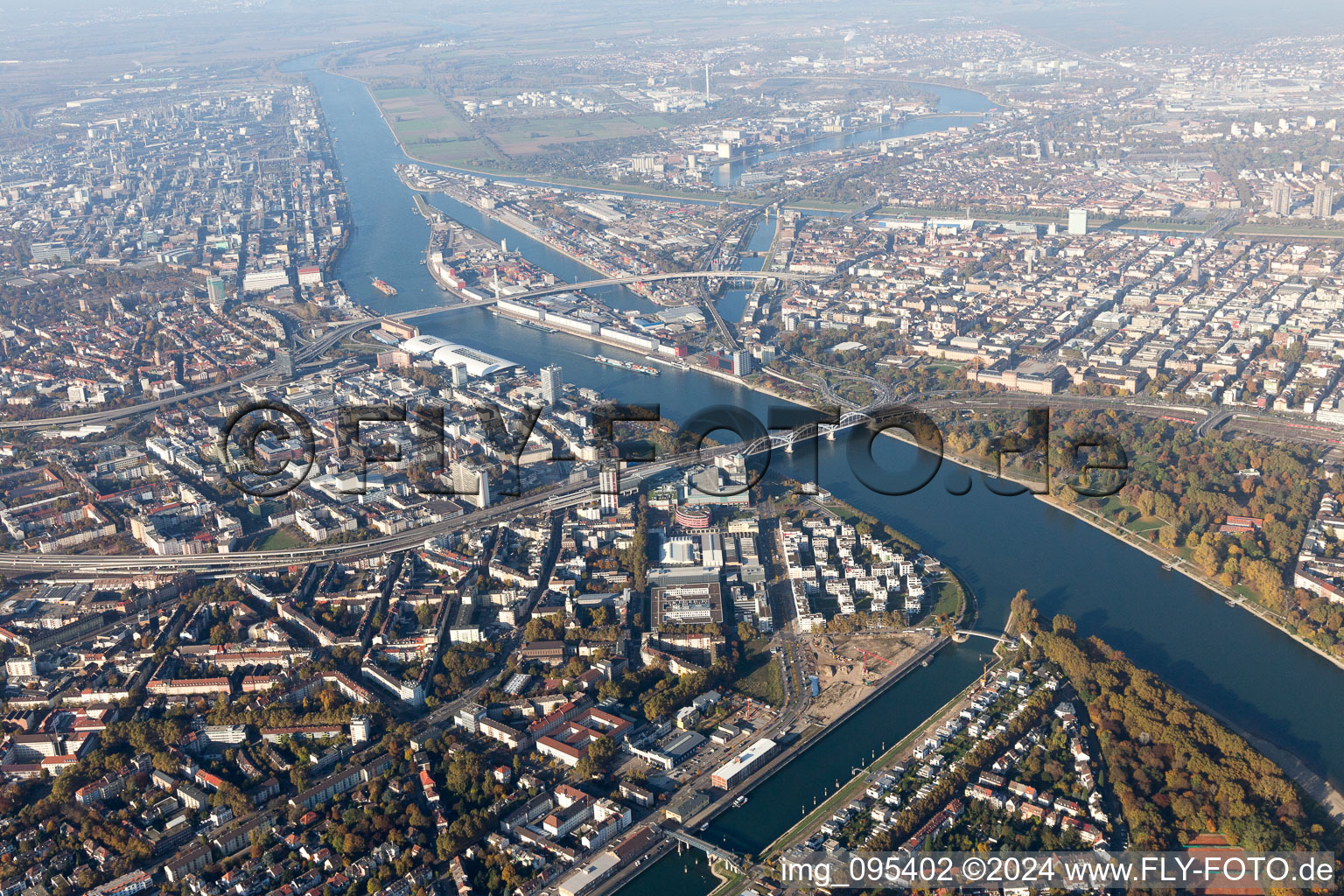 Luitpold Harbour in the district Süd in Ludwigshafen am Rhein in the state Rhineland-Palatinate, Germany