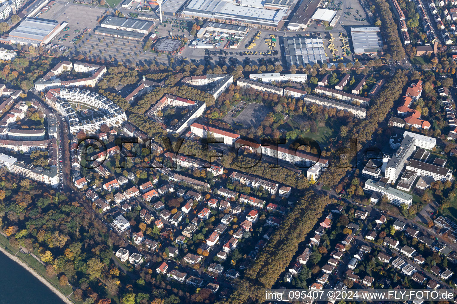 Pfalzplatz, Deaconess Hospital in the district Lindenhof in Mannheim in the state Baden-Wuerttemberg, Germany