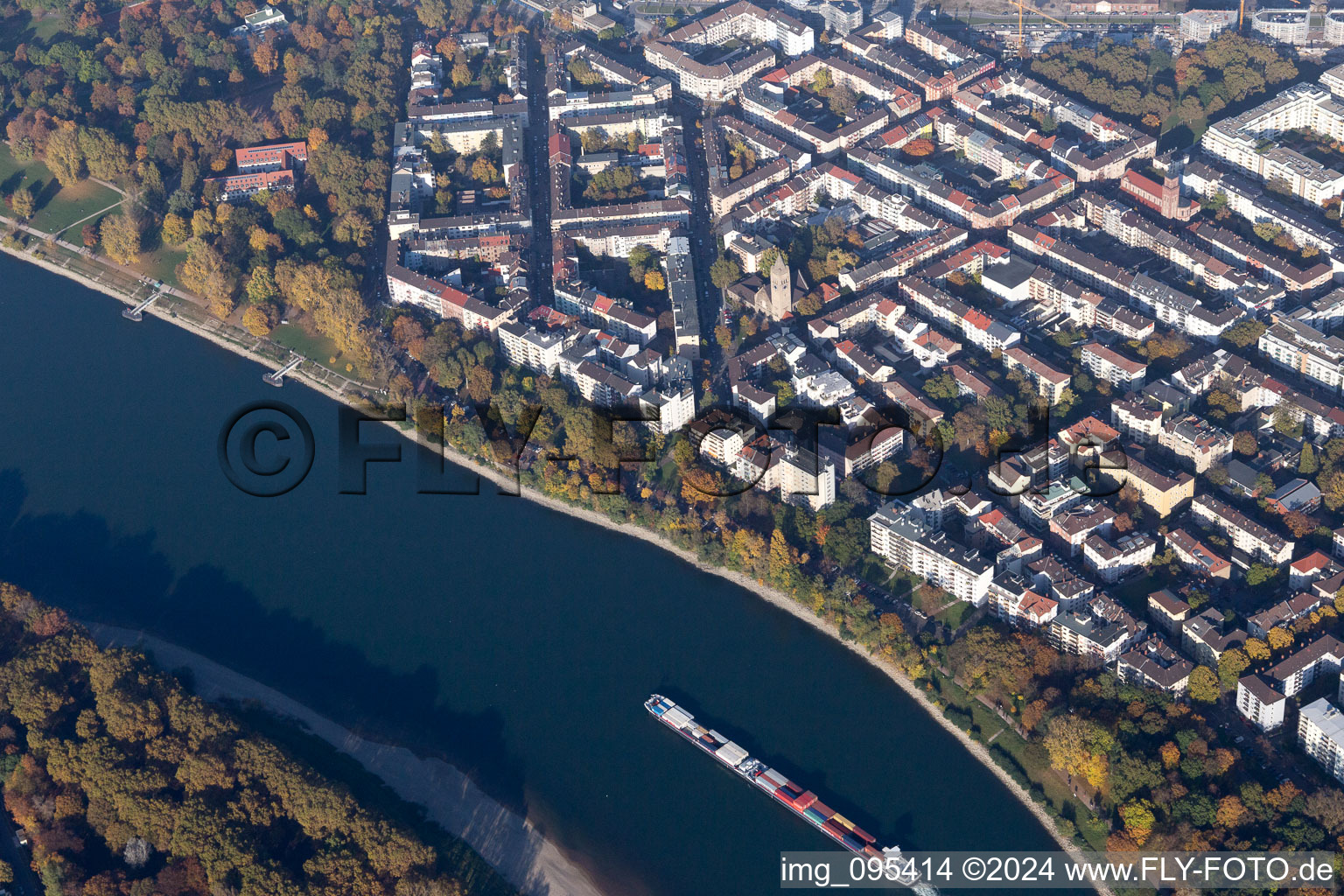 Stephanie bank in the district Lindenhof in Mannheim in the state Baden-Wuerttemberg, Germany