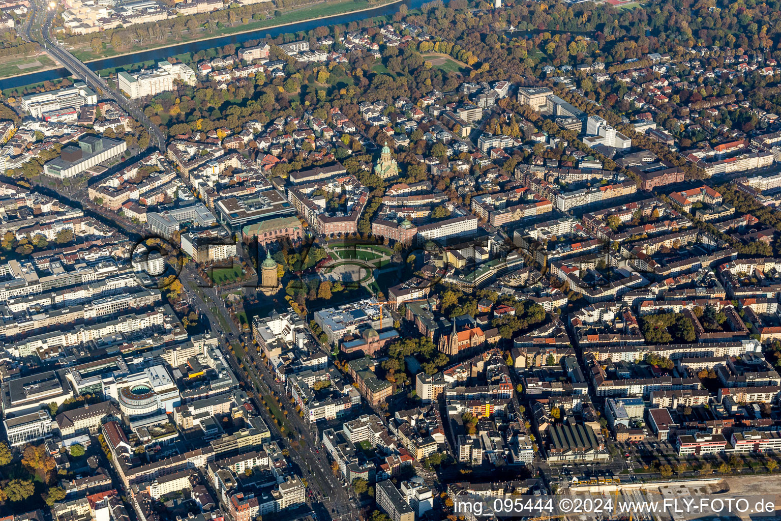 District Schwetzinger subrub and Eastend around Friedrichs-place in the city in Mannheim in the state Baden-Wurttemberg, Germany