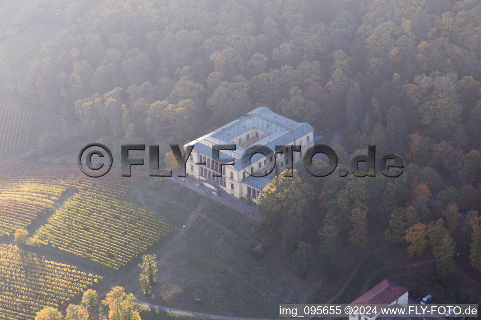 Castle Villa Ludwigshöhe in Weyher in der Pfalz in the state Rhineland-Palatinate, Germany