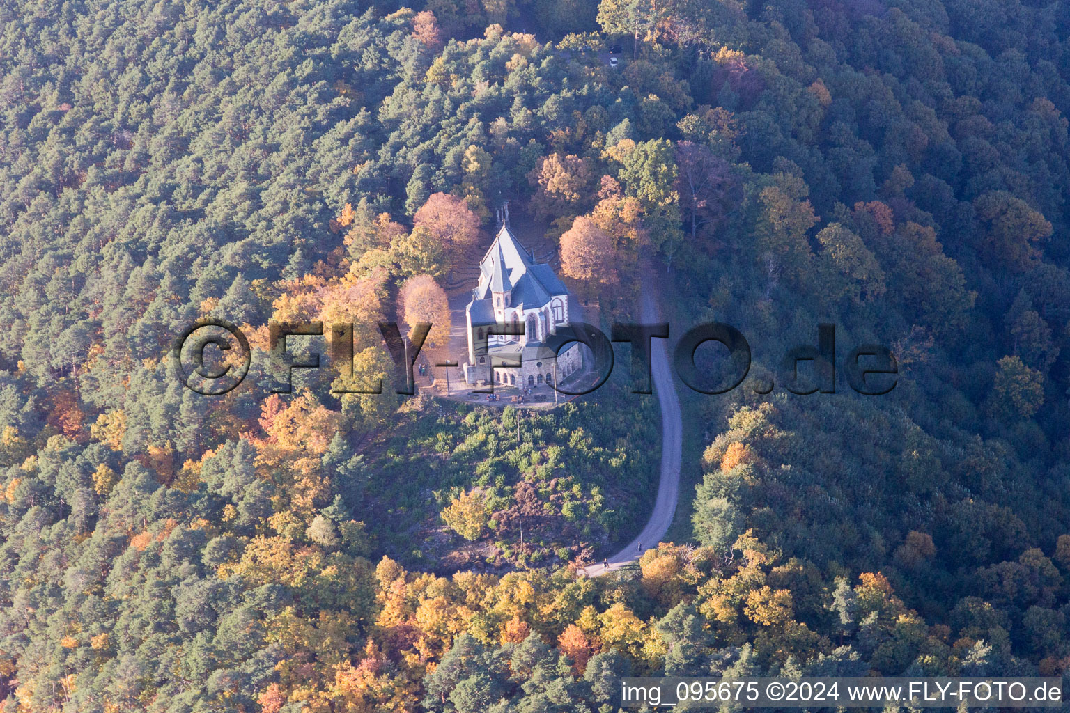 Gleisweiler in the state Rhineland-Palatinate, Germany out of the air