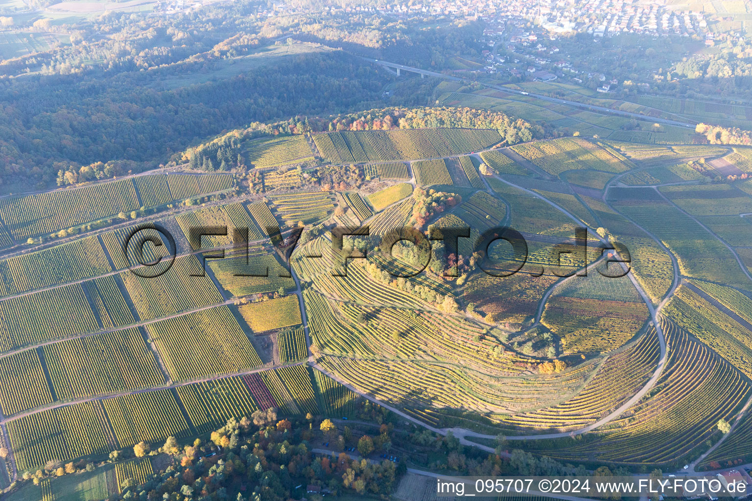 Ranschbach in the state Rhineland-Palatinate, Germany seen from above