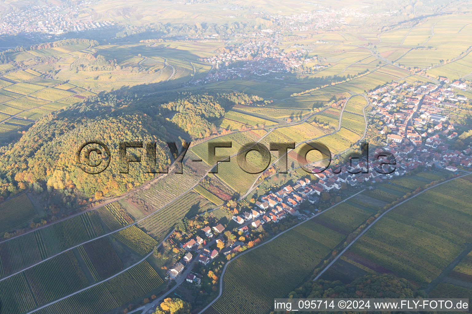 Ranschbach in the state Rhineland-Palatinate, Germany from a drone