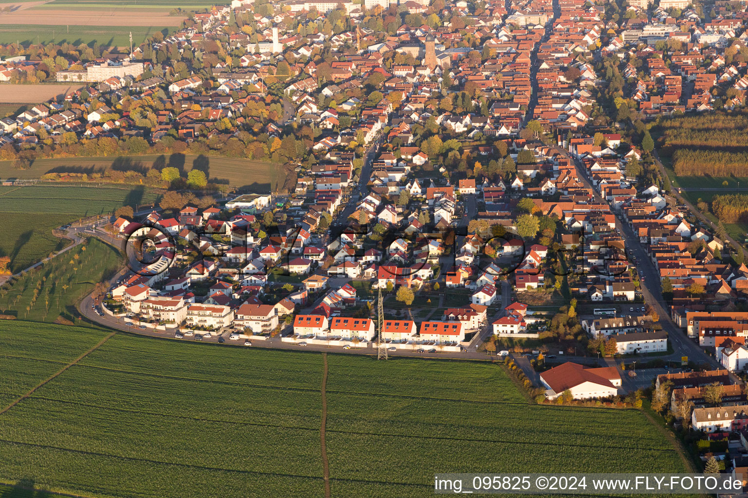 Aerial photograpy of Mountain trail in Kandel in the state Rhineland-Palatinate, Germany