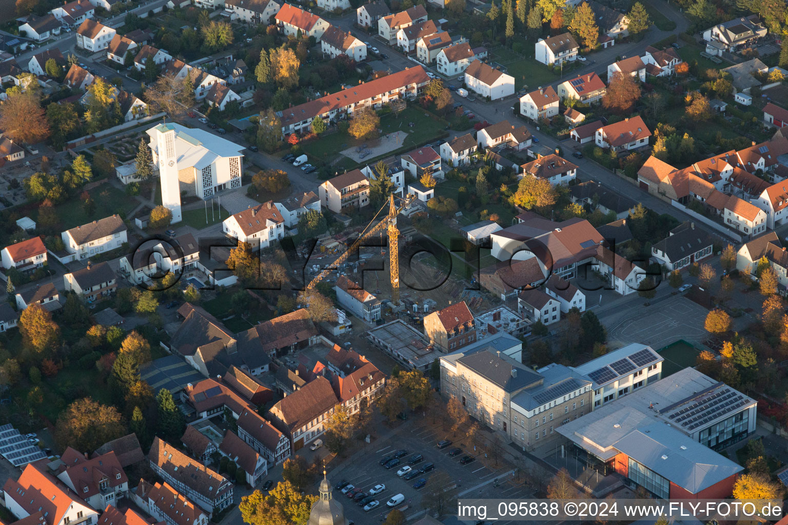 Oblique view of Kandel in the state Rhineland-Palatinate, Germany