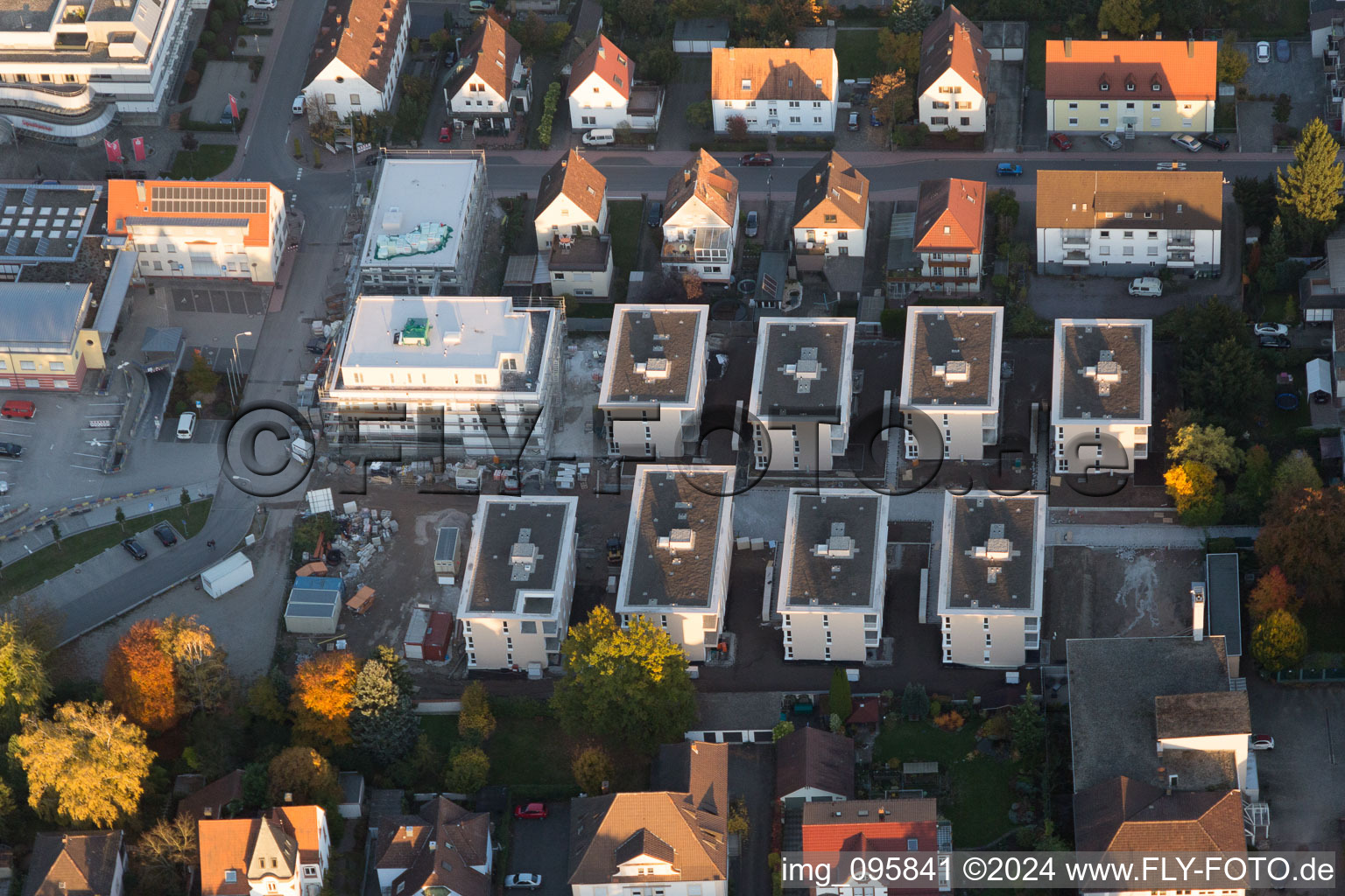 Kandel in the state Rhineland-Palatinate, Germany from above