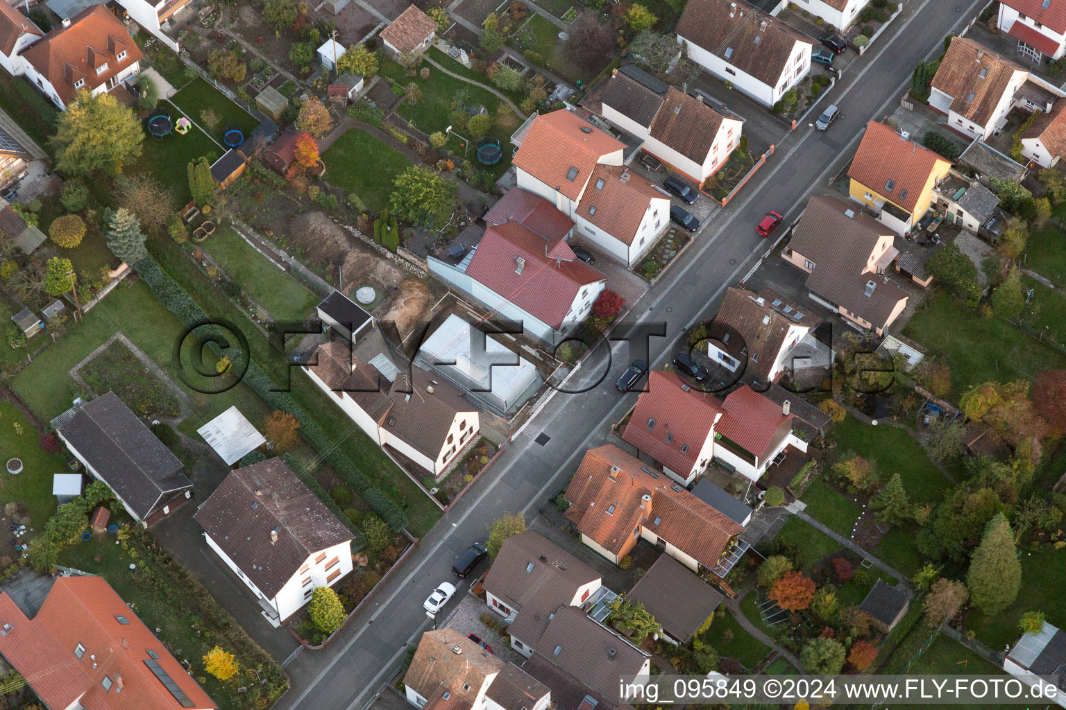 Drone image of Kandel in the state Rhineland-Palatinate, Germany