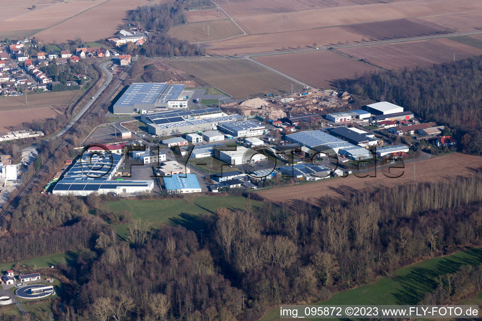 Industrial area O in Rohrbach in the state Rhineland-Palatinate, Germany