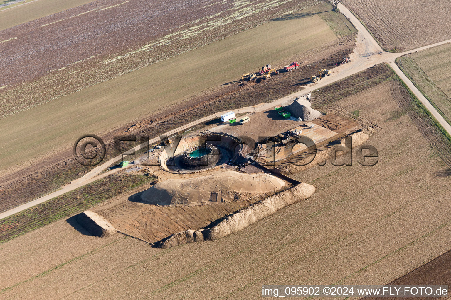 Hatzenbühl in the state Rhineland-Palatinate, Germany from a drone