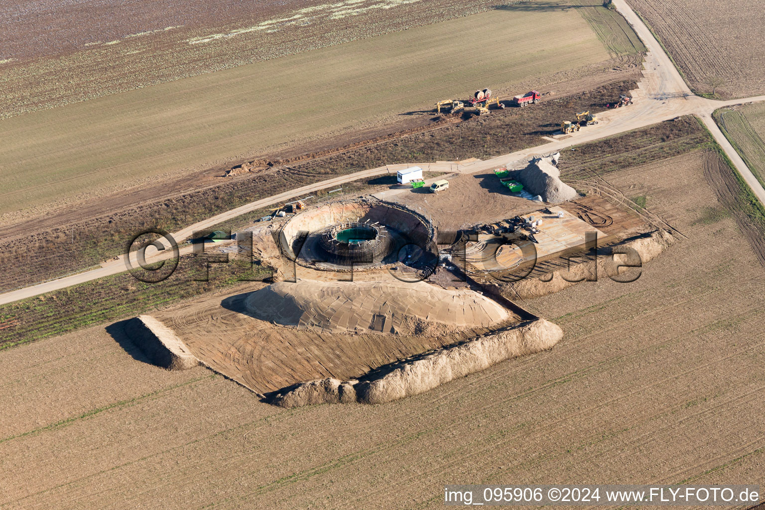 Oblique view of Hatzenbühl in the state Rhineland-Palatinate, Germany