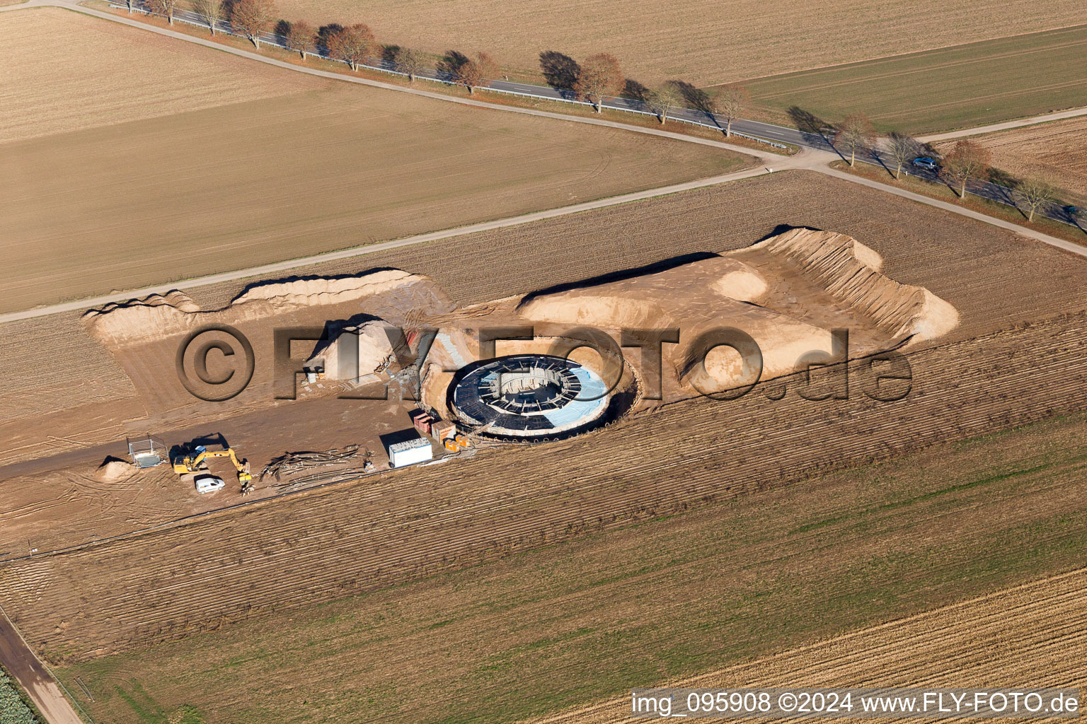 Hatzenbühl in the state Rhineland-Palatinate, Germany from above