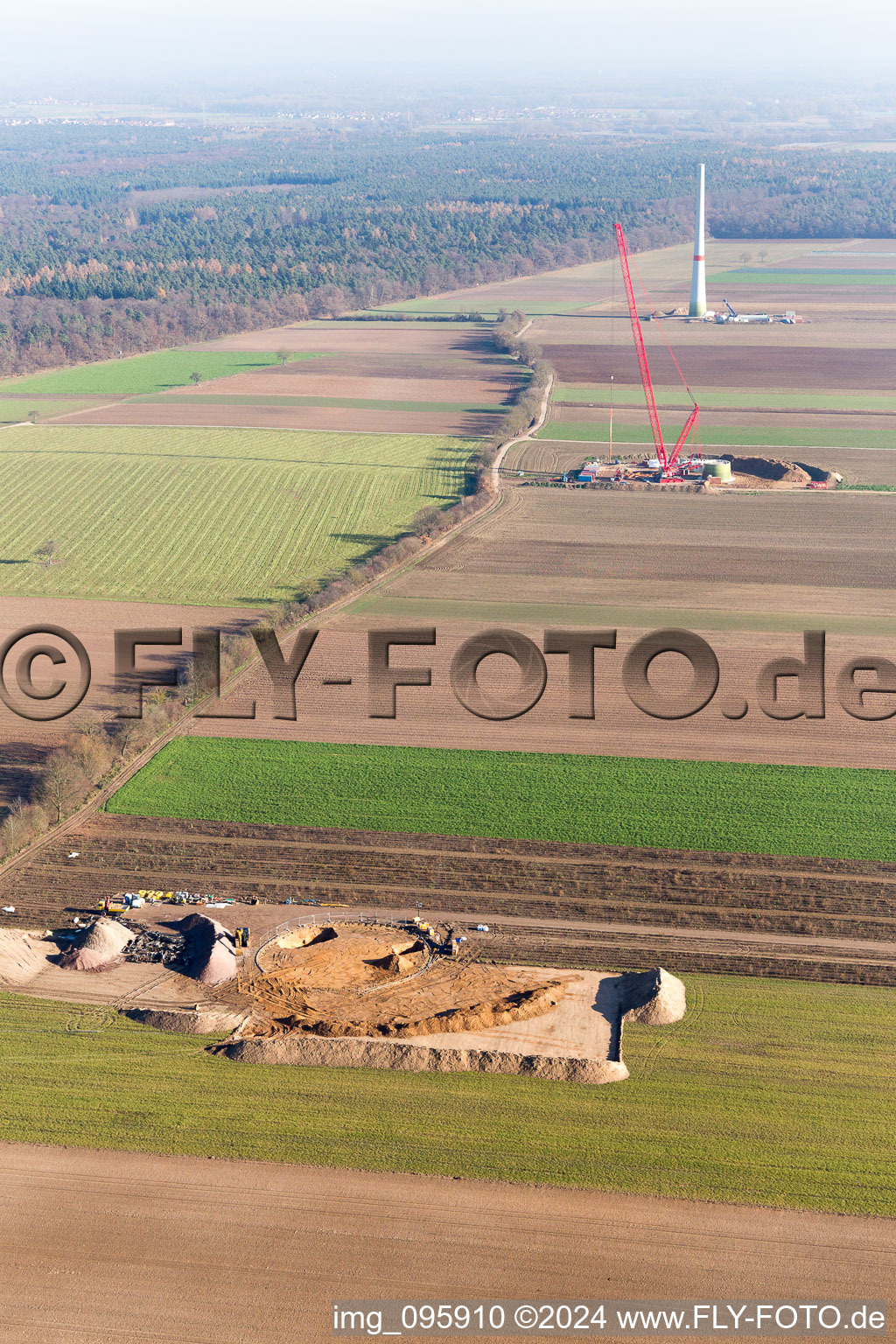 Hatzenbühl in the state Rhineland-Palatinate, Germany out of the air