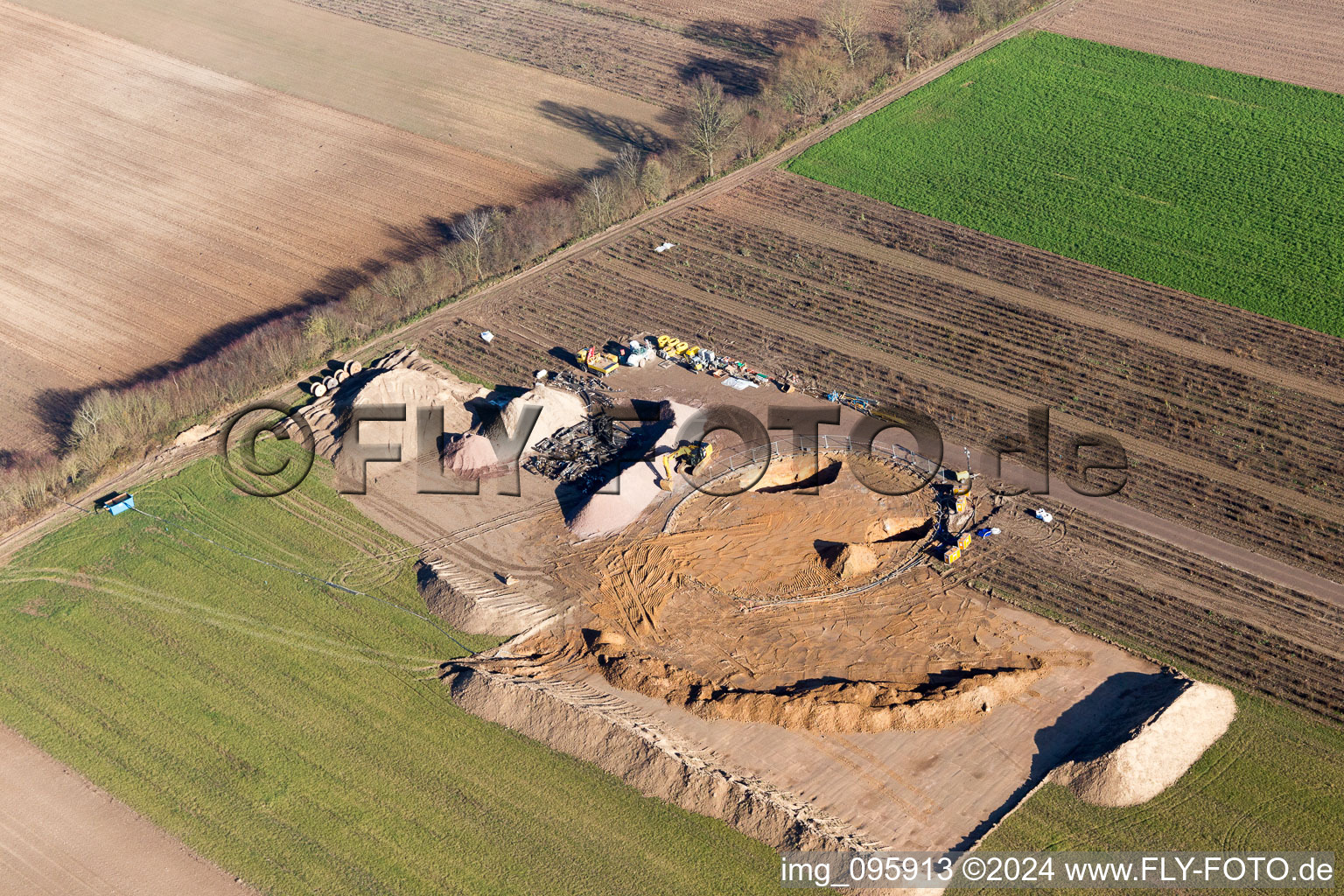 Bird's eye view of Hatzenbühl in the state Rhineland-Palatinate, Germany