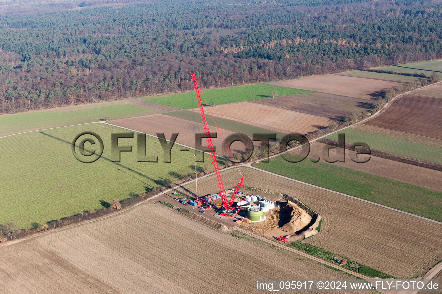 Drone image of Hatzenbühl in the state Rhineland-Palatinate, Germany