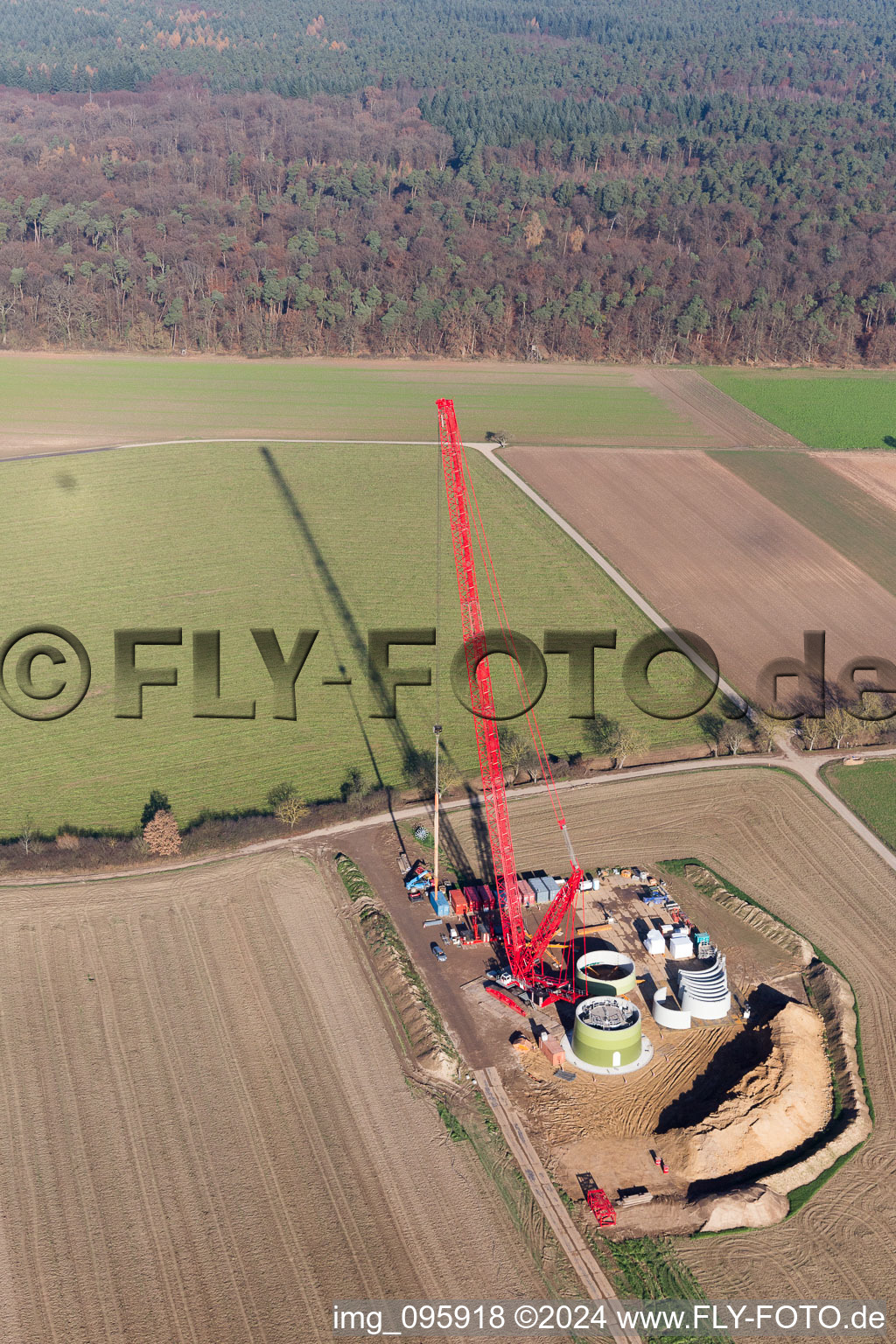 Hatzenbühl in the state Rhineland-Palatinate, Germany from the drone perspective