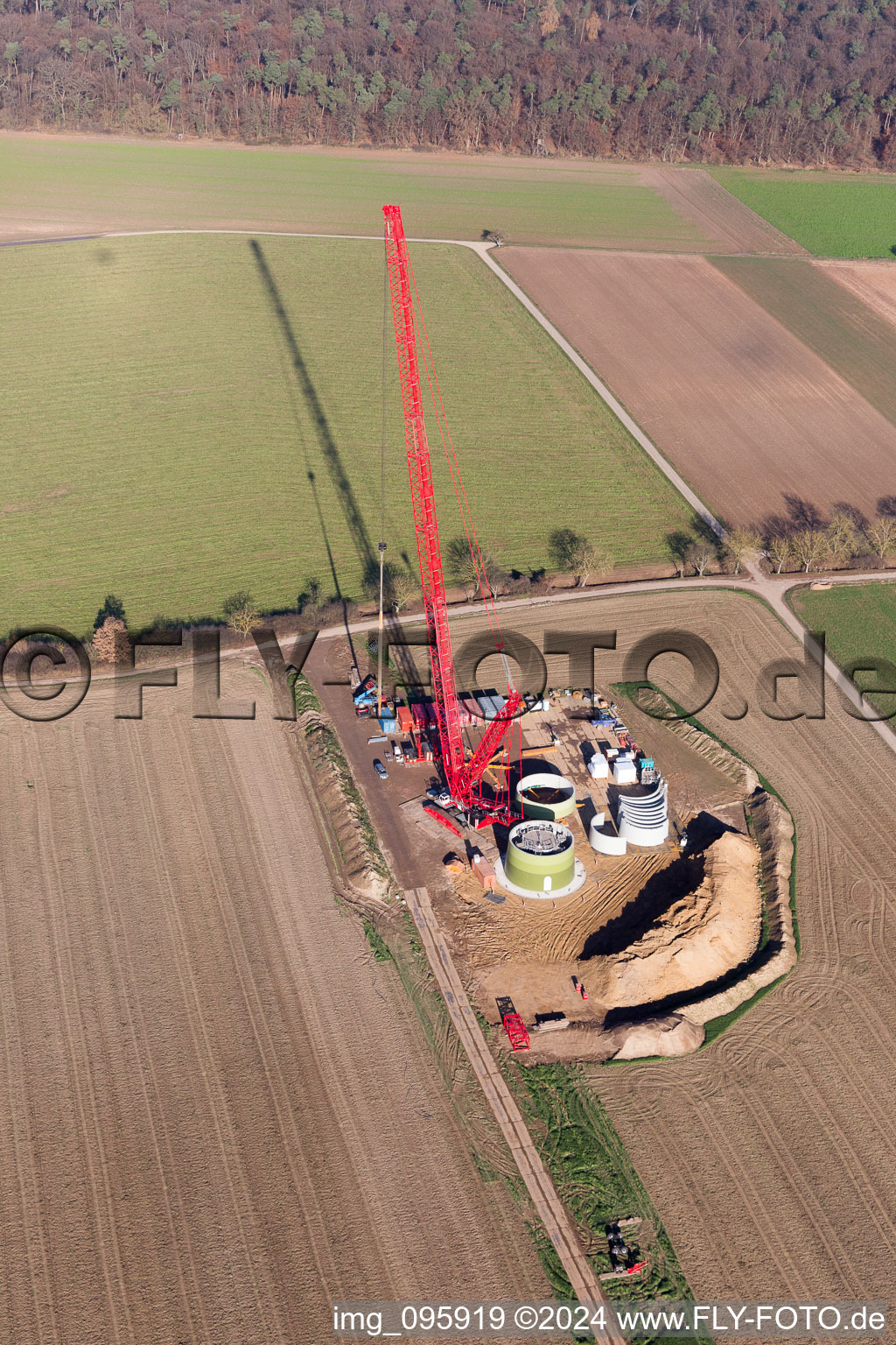 Hatzenbühl in the state Rhineland-Palatinate, Germany from a drone