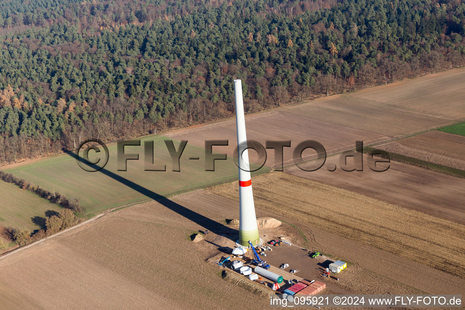 Hatzenbühl in the state Rhineland-Palatinate, Germany seen from a drone