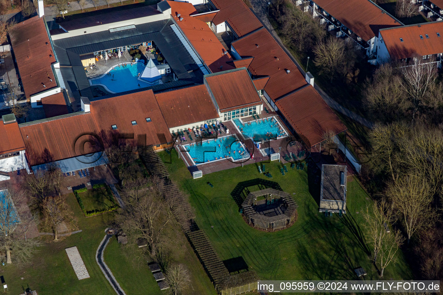 District Aunham in Bad Birnbach in the state Bavaria, Germany viewn from the air