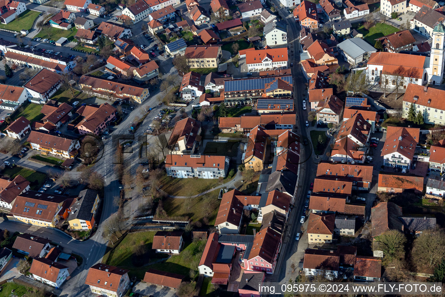 Drone image of Bad Birnbach in the state Bavaria, Germany