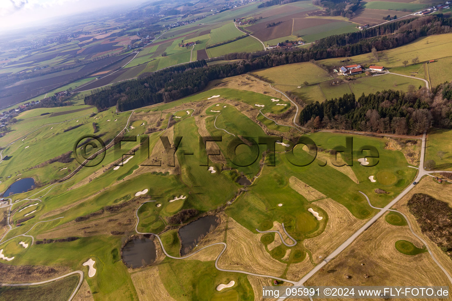 Bella Vista Golf Club in the district Aunham in Bad Birnbach in the state Bavaria, Germany from above