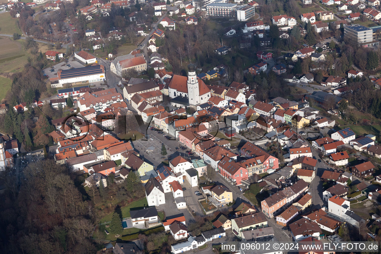 Aerial photograpy of In the Rottal in Bad Griesbach in the state Bavaria, Germany