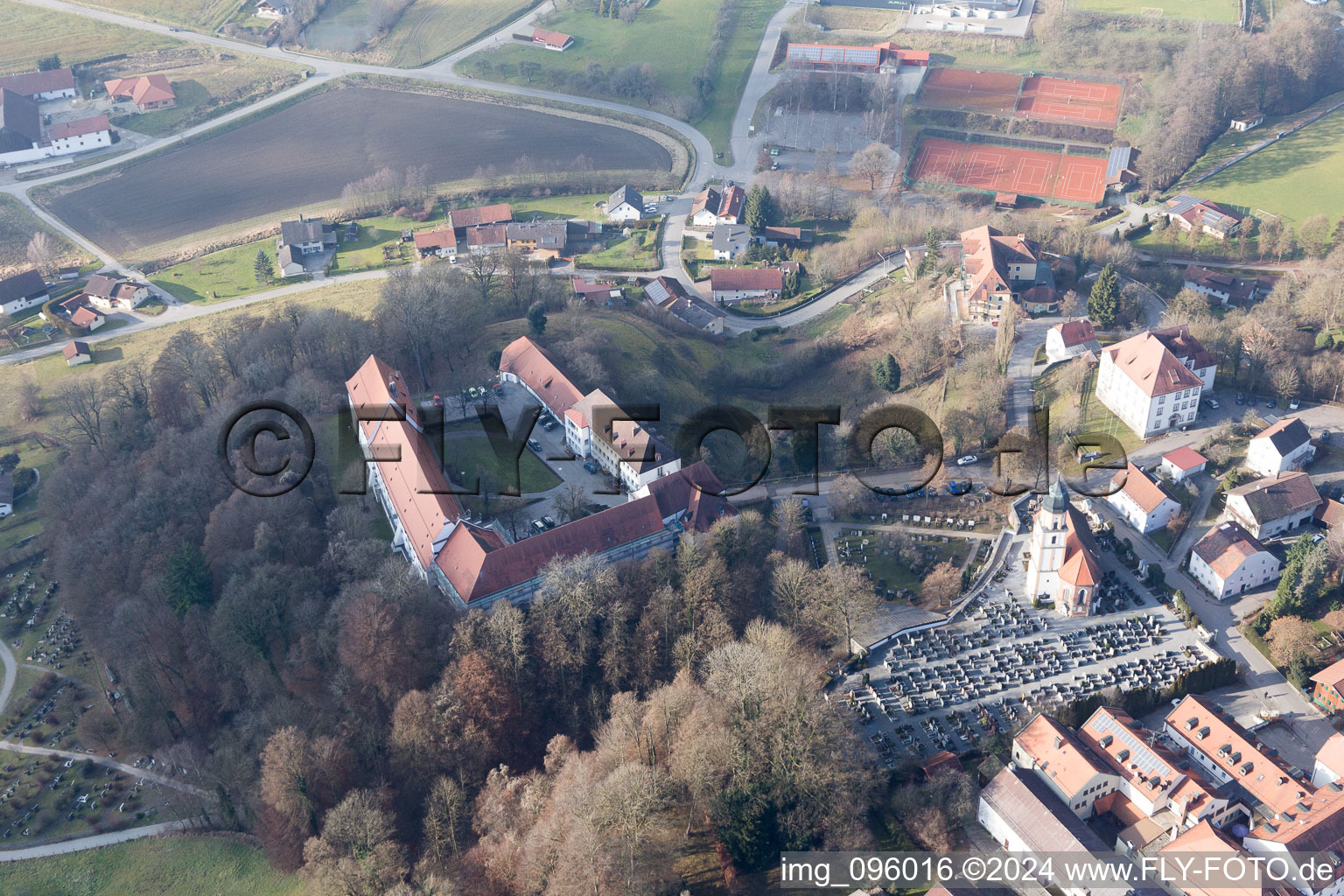 Bad Griesbach in the state Bavaria, Germany out of the air