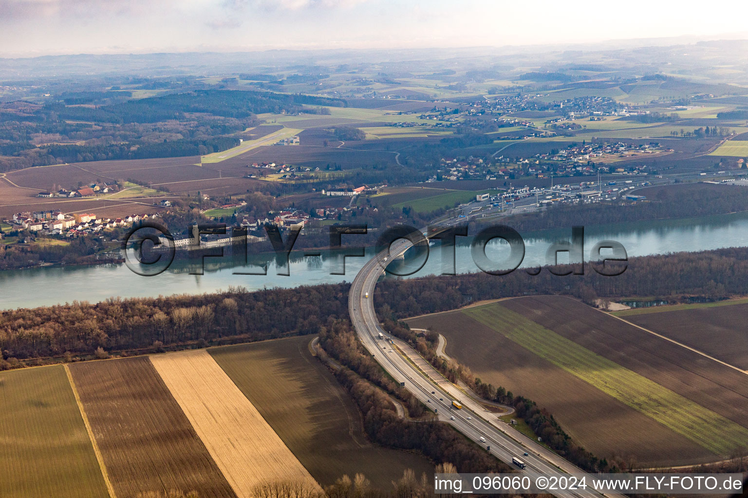 Innautobahn Bridge Penitentiary in Suben in the state Upper Austria, Austria