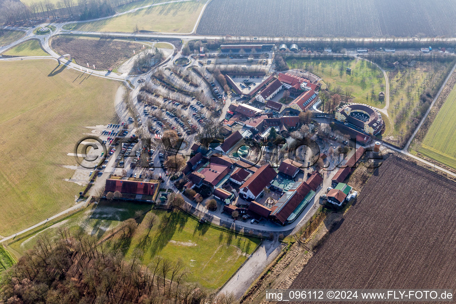 Complex of the hotel building Haslinger Hof in Kirchham in the state Bavaria, Germany