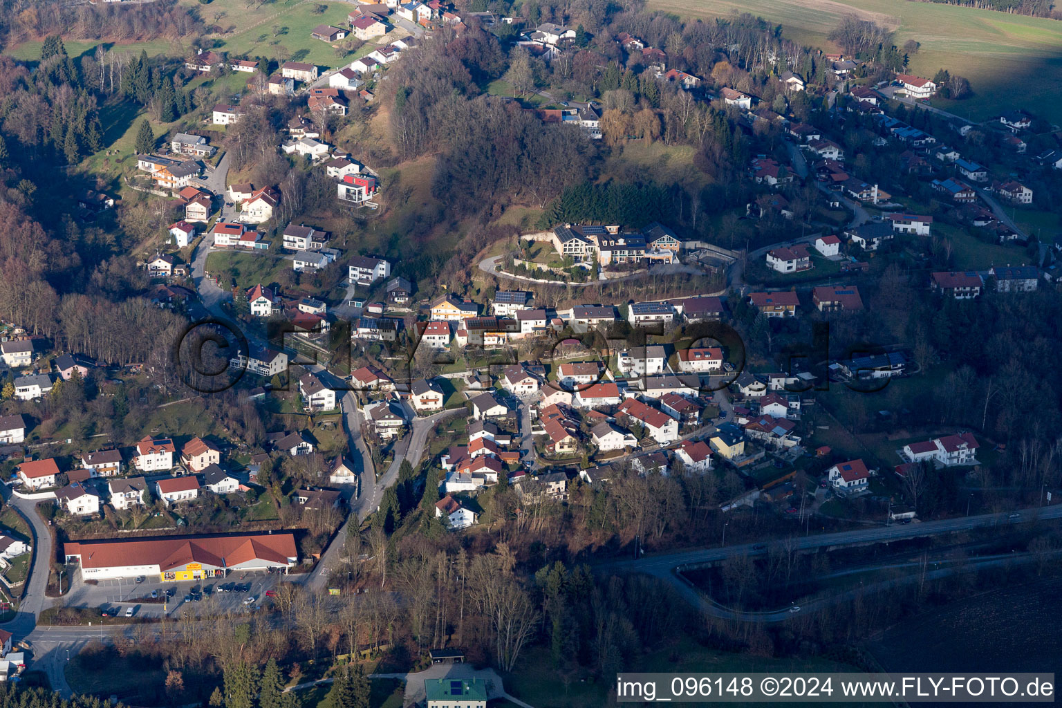 Drone image of Pfarrkirchen in the state Bavaria, Germany