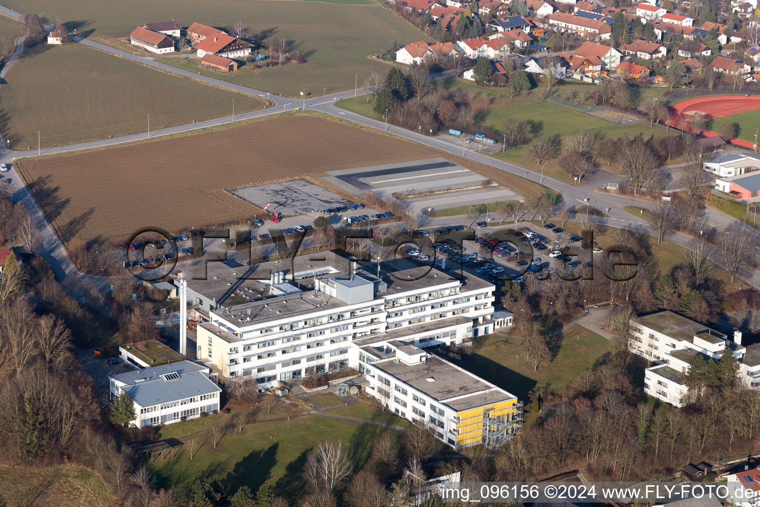 Aerial photograpy of Pfarrkirchen in the state Bavaria, Germany