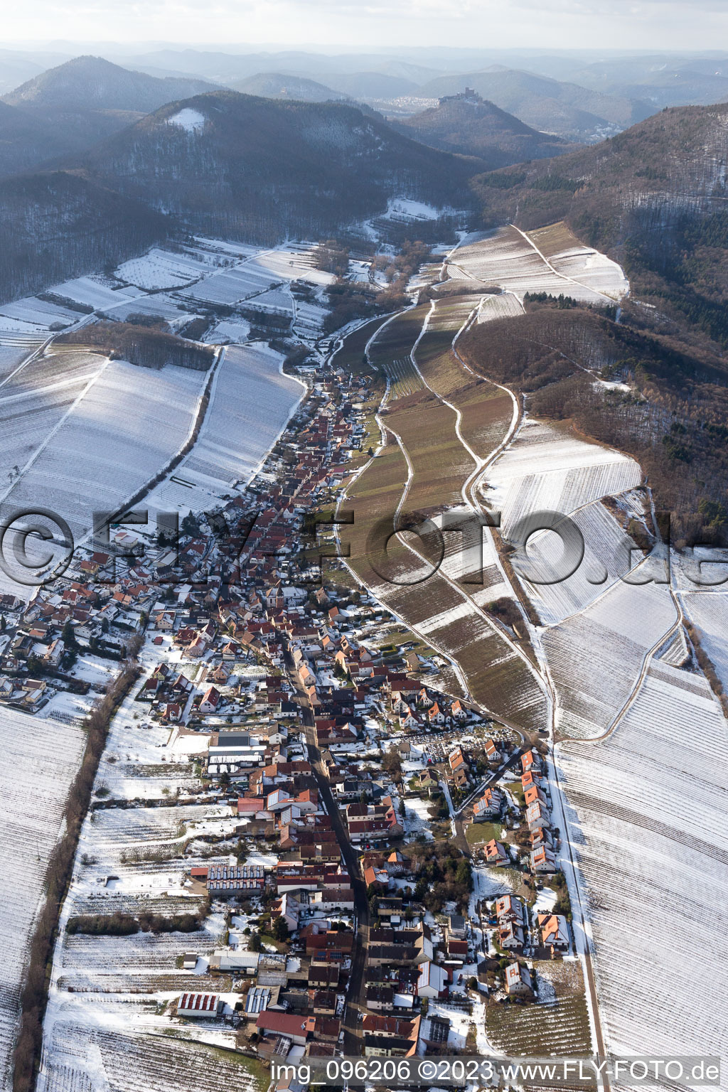 Ranschbach in the state Rhineland-Palatinate, Germany out of the air