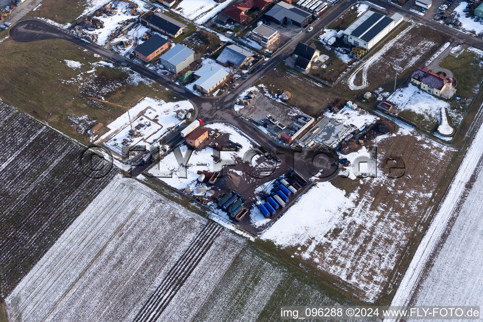 Hatzenbühl in the state Rhineland-Palatinate, Germany from the drone perspective