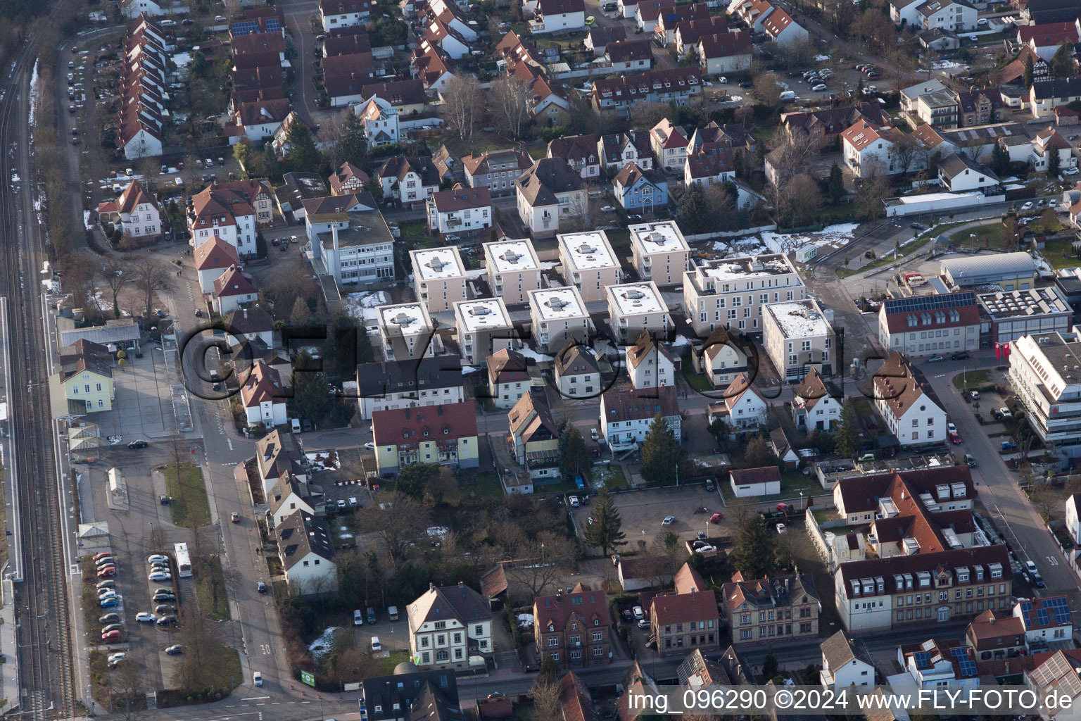 Aerial photograpy of Kandel in the state Rhineland-Palatinate, Germany