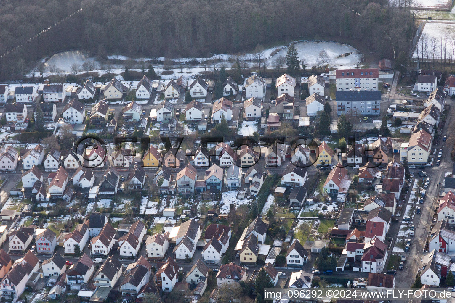 Oblique view of Kandel in the state Rhineland-Palatinate, Germany