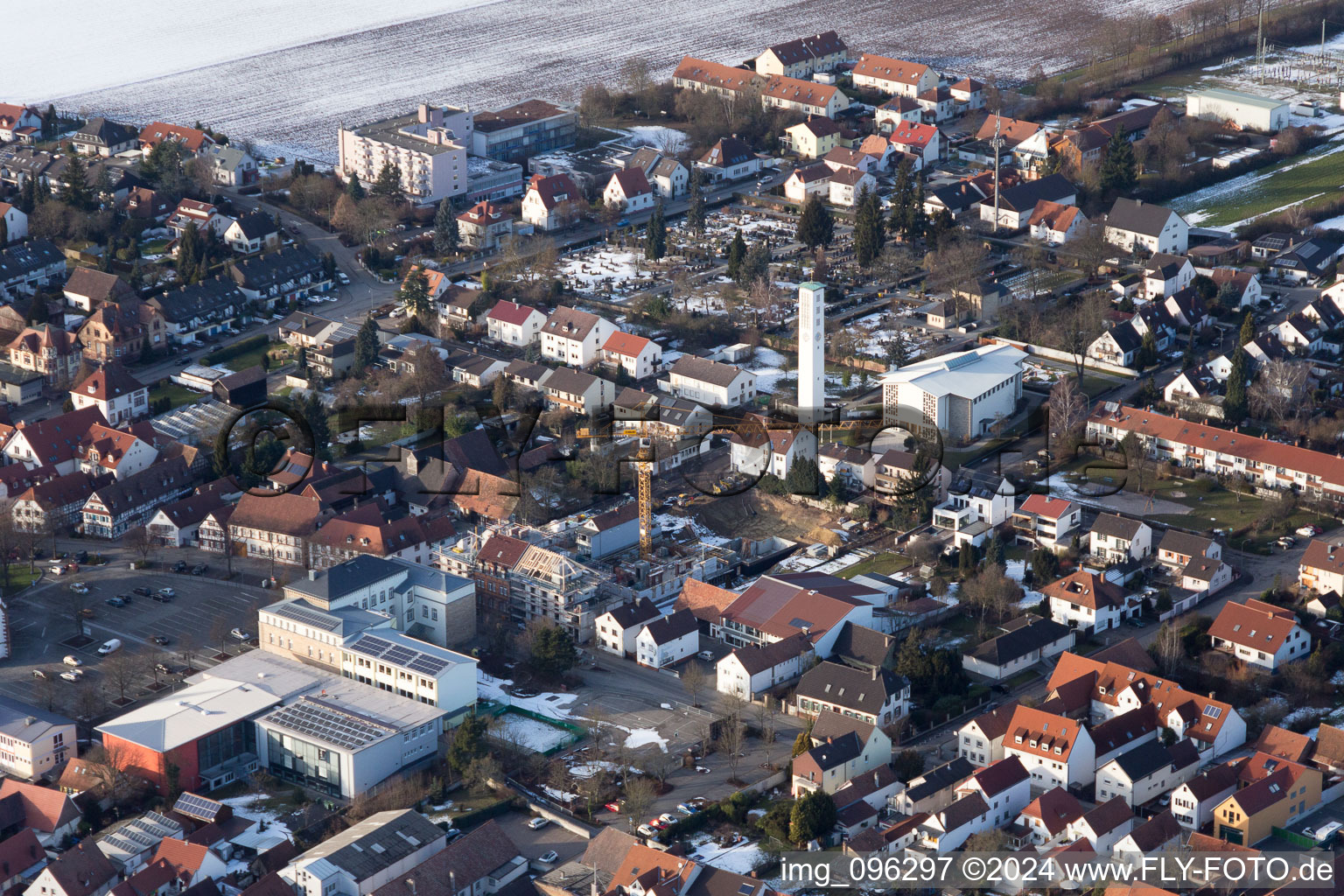 Kandel in the state Rhineland-Palatinate, Germany out of the air