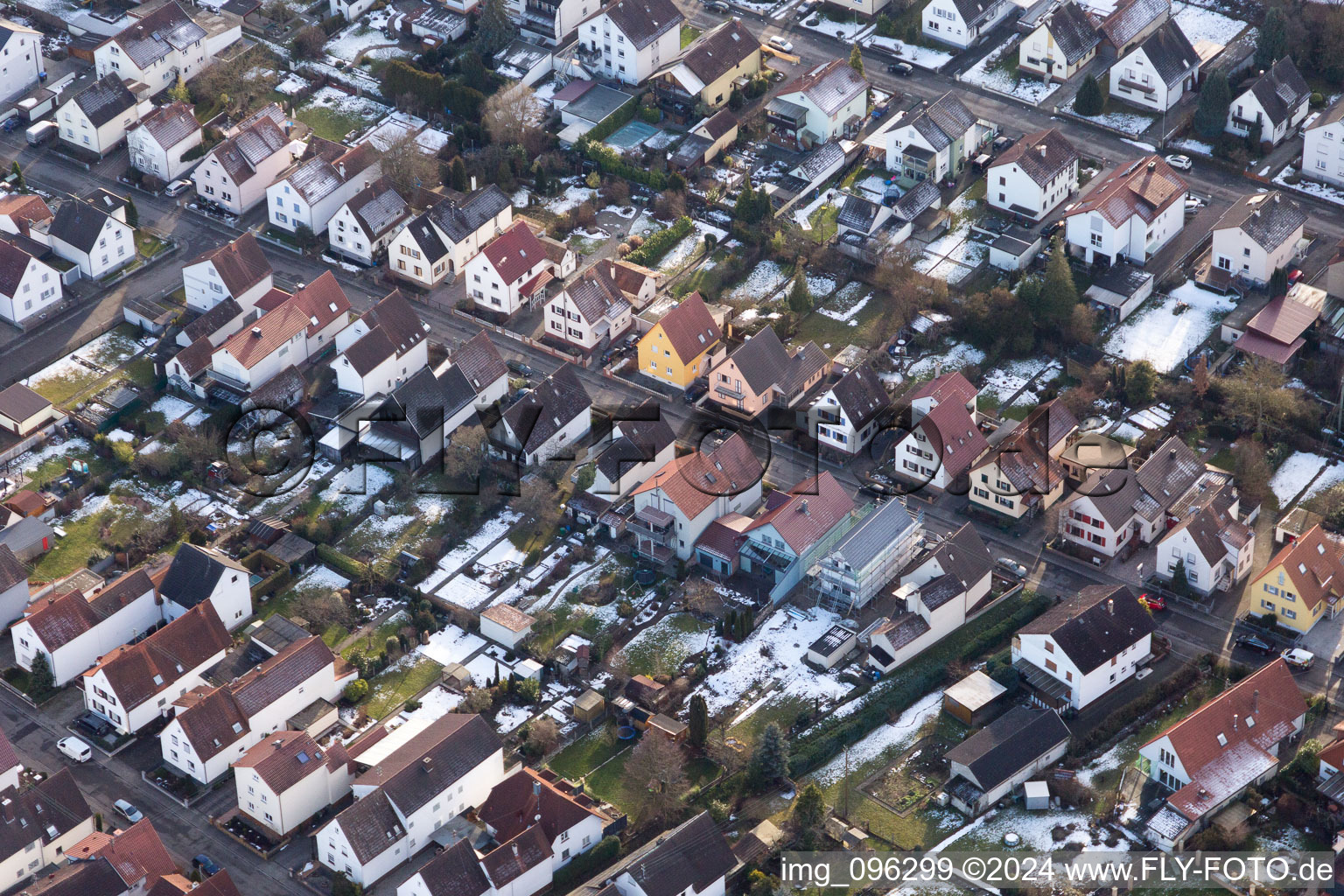 Kandel in the state Rhineland-Palatinate, Germany seen from above