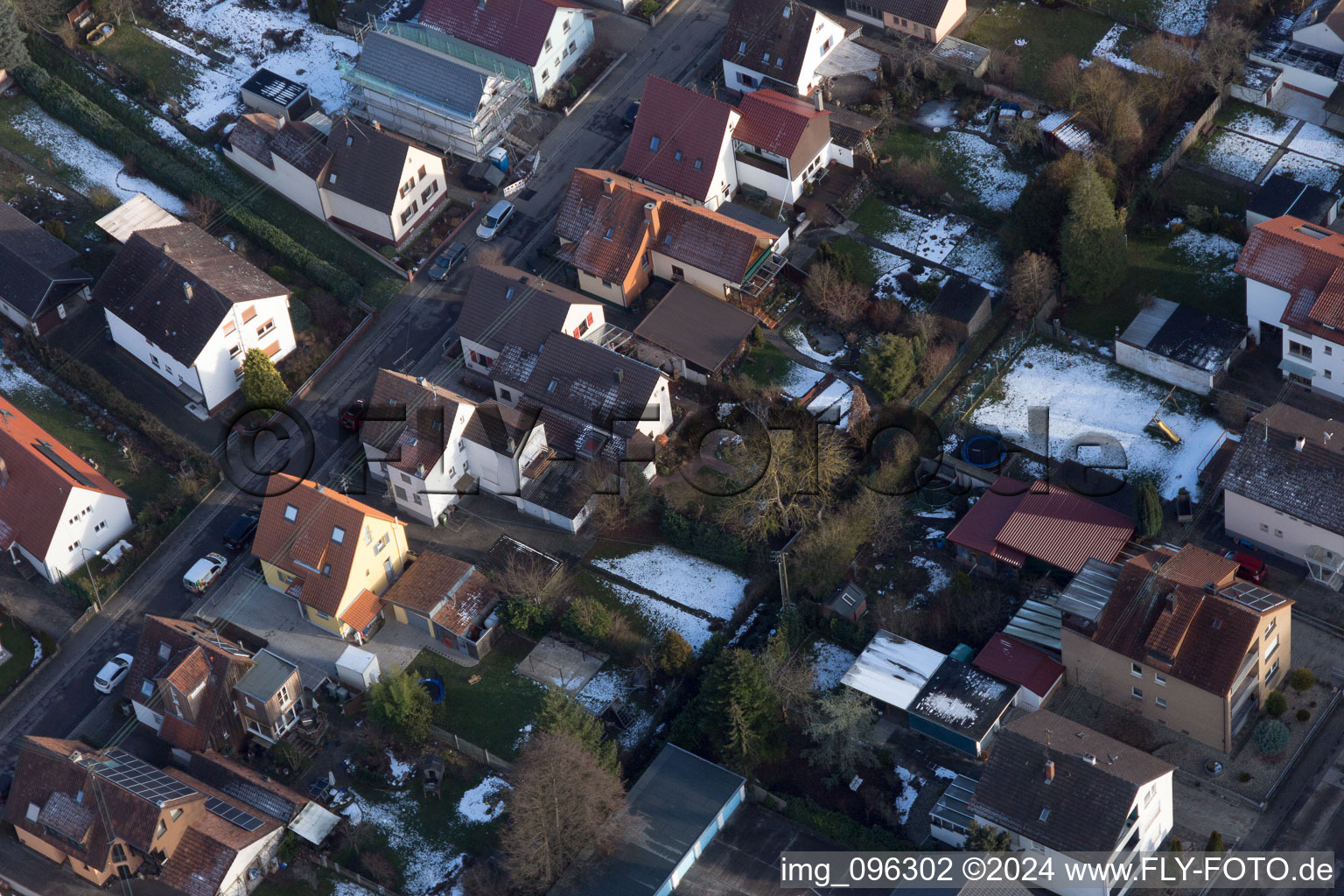 Kandel in the state Rhineland-Palatinate, Germany viewn from the air