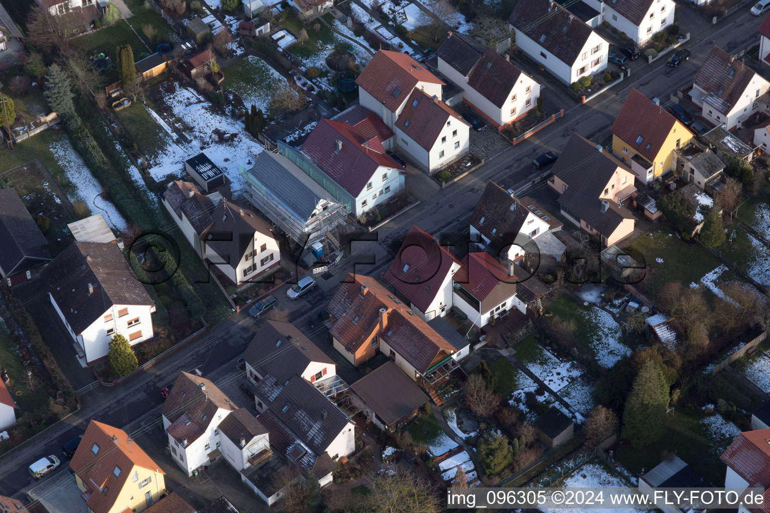 Drone image of Kandel in the state Rhineland-Palatinate, Germany