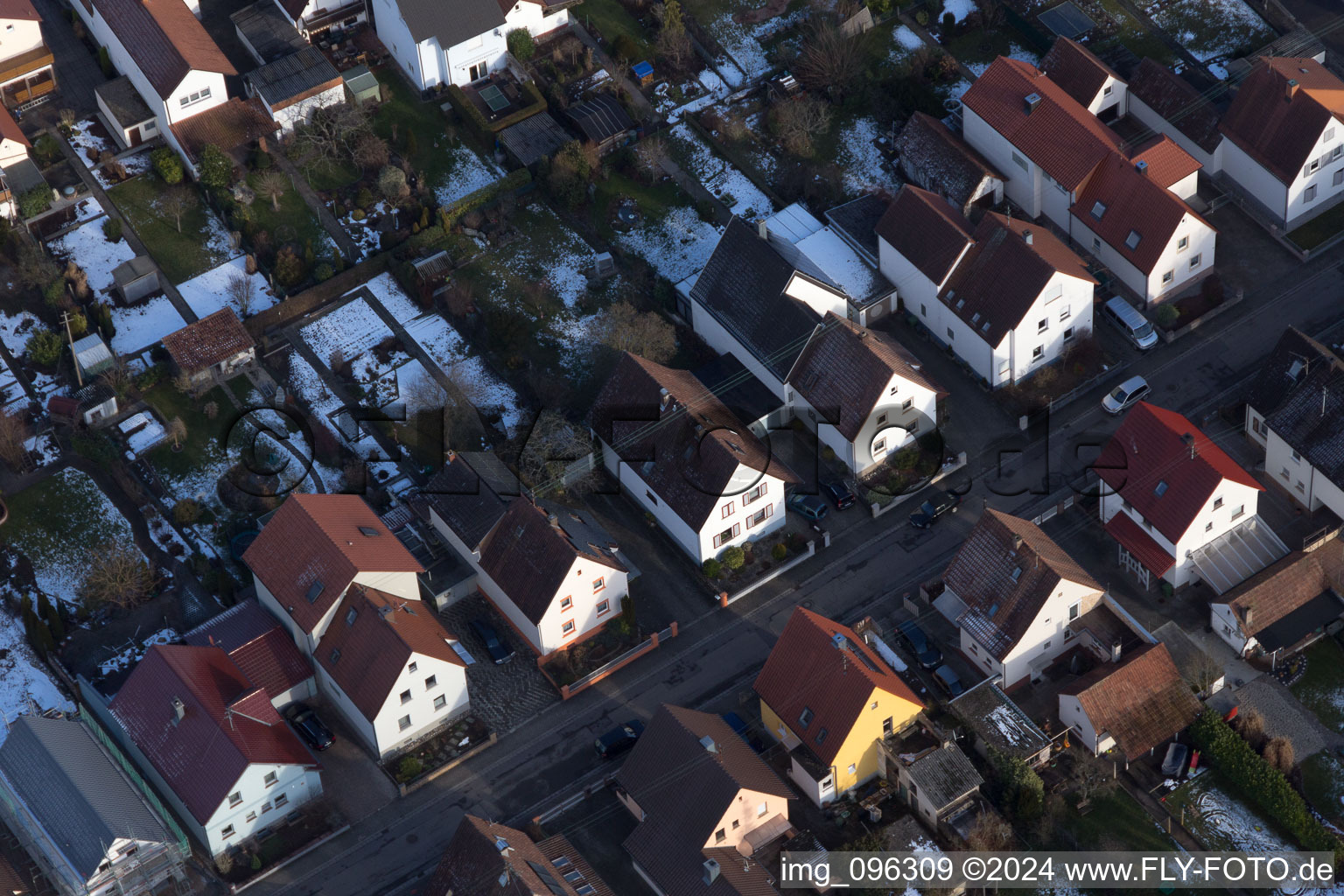 Kandel in the state Rhineland-Palatinate, Germany seen from a drone