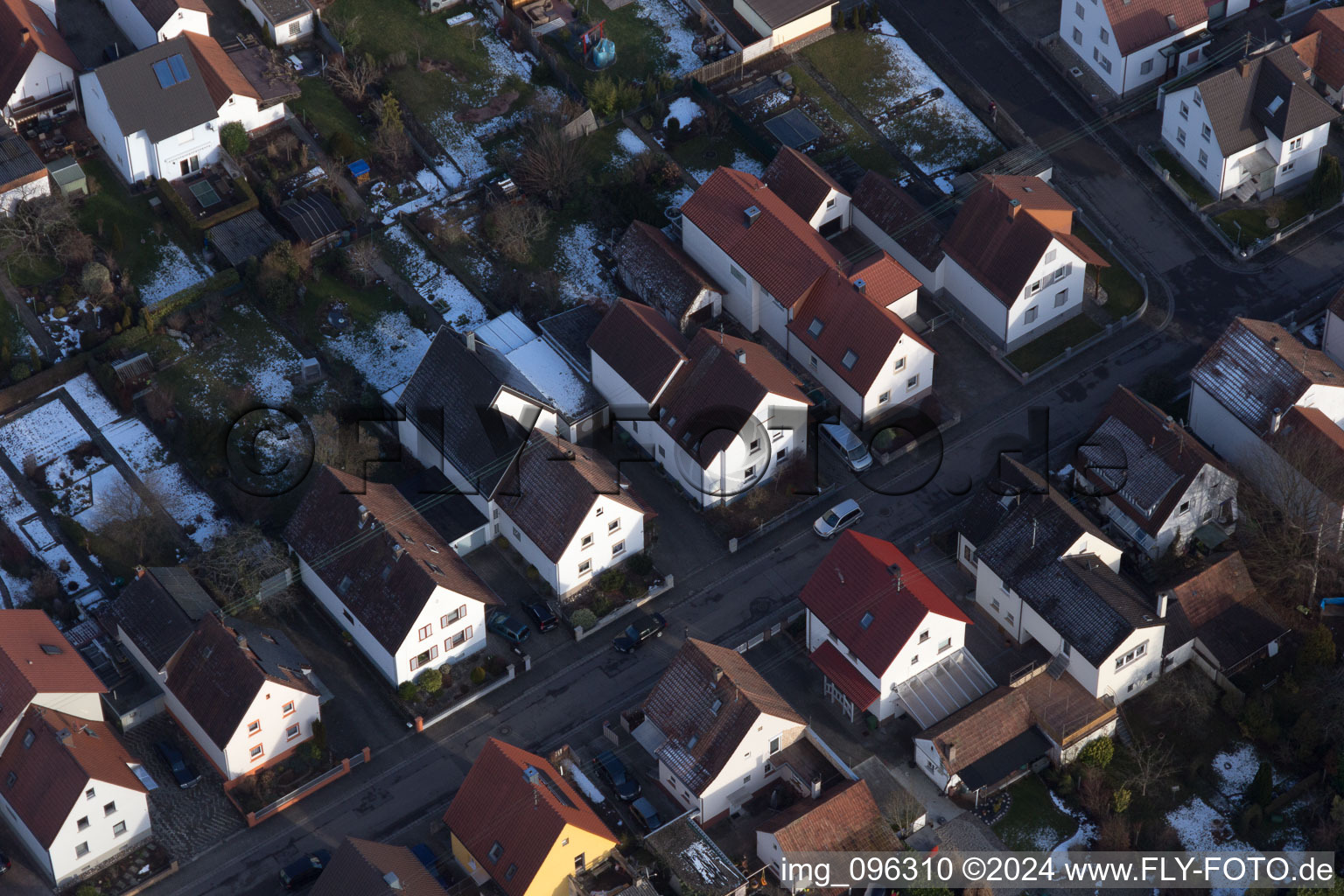 Aerial view of Kandel in the state Rhineland-Palatinate, Germany