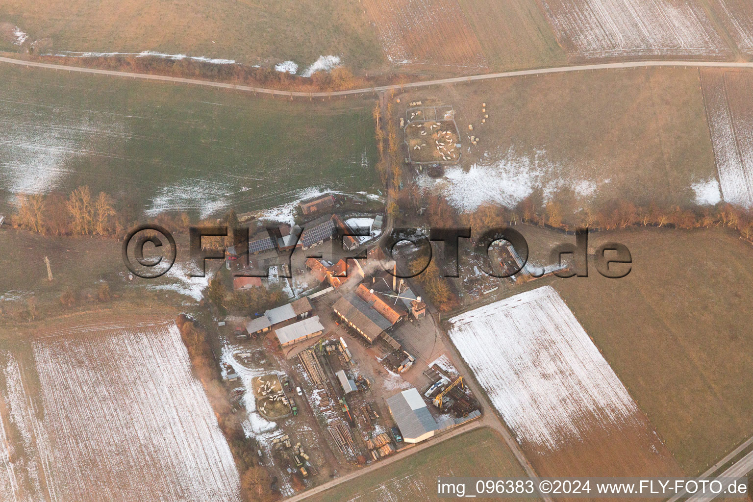 District Schaidt in Wörth am Rhein in the state Rhineland-Palatinate, Germany out of the air