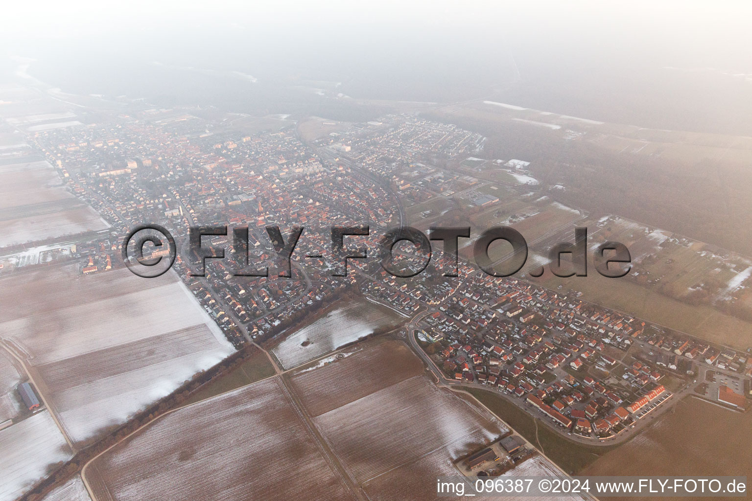 Kandel in the state Rhineland-Palatinate, Germany out of the air