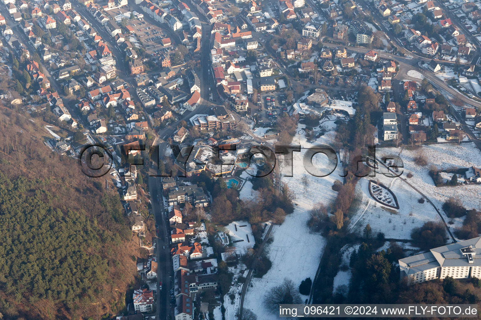 Bad Bergzabern in the state Rhineland-Palatinate, Germany out of the air