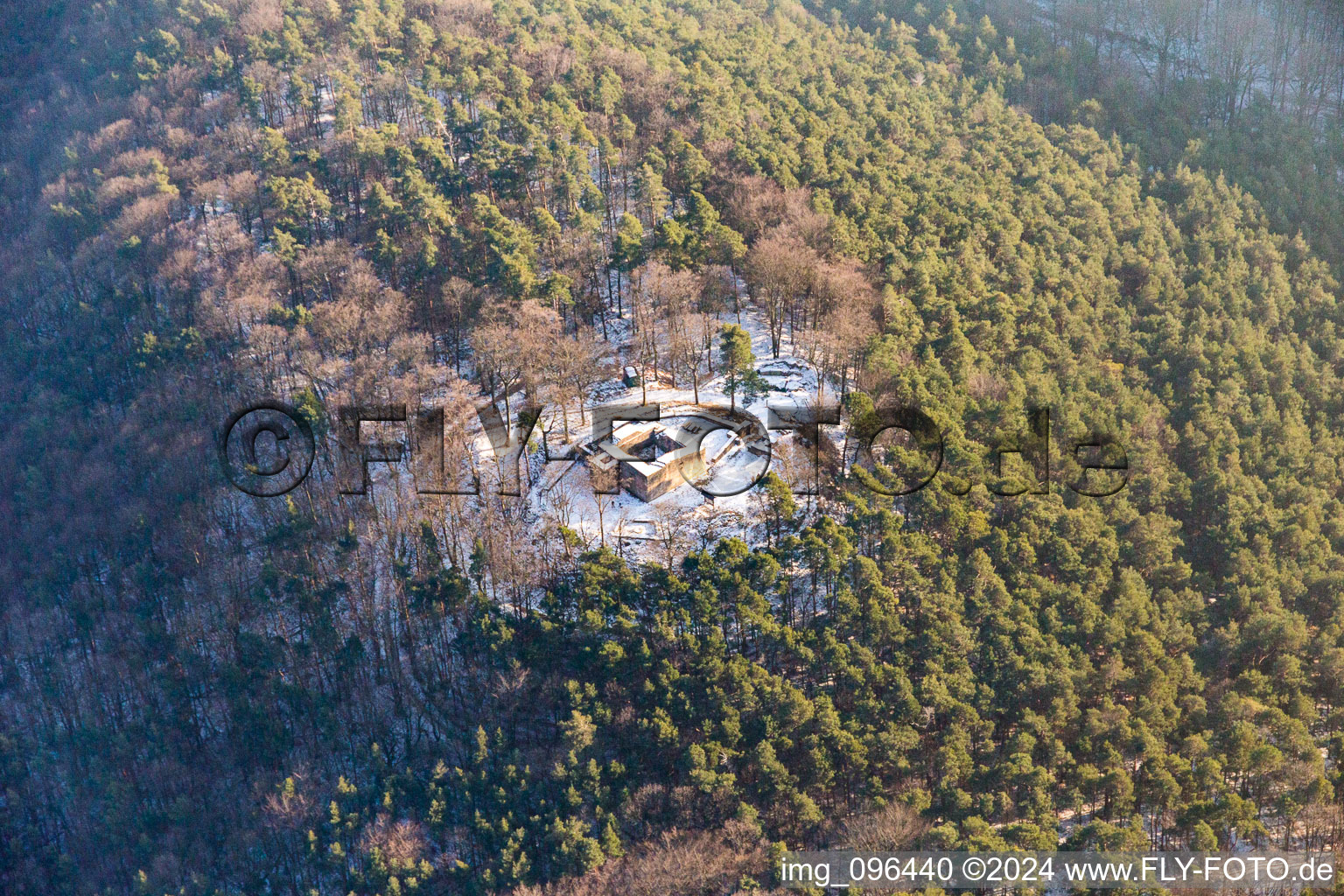 Aerial view of Eschbach in the state Rhineland-Palatinate, Germany