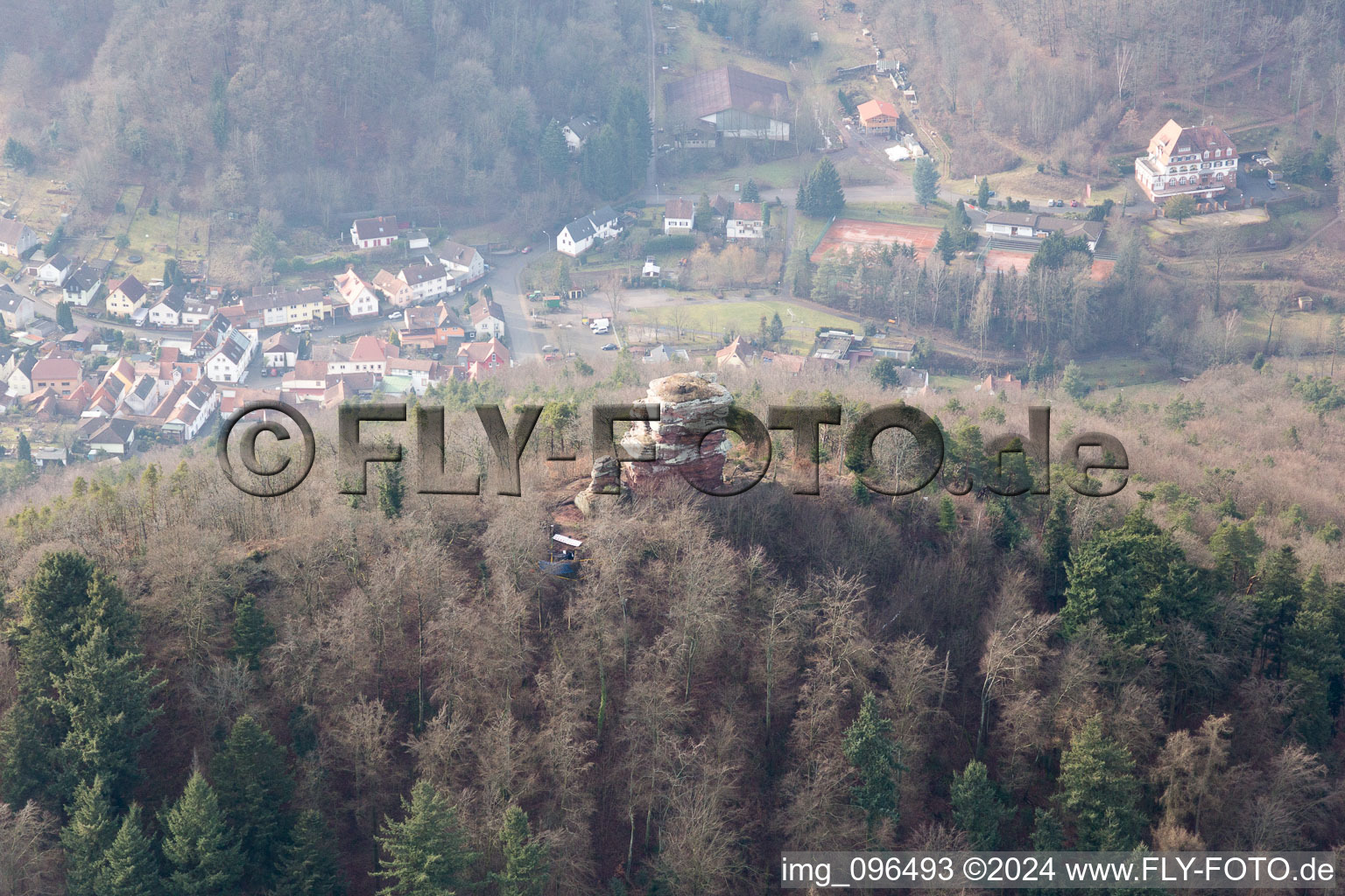 Anebos Castle Ruins in Leinsweiler in the state Rhineland-Palatinate, Germany