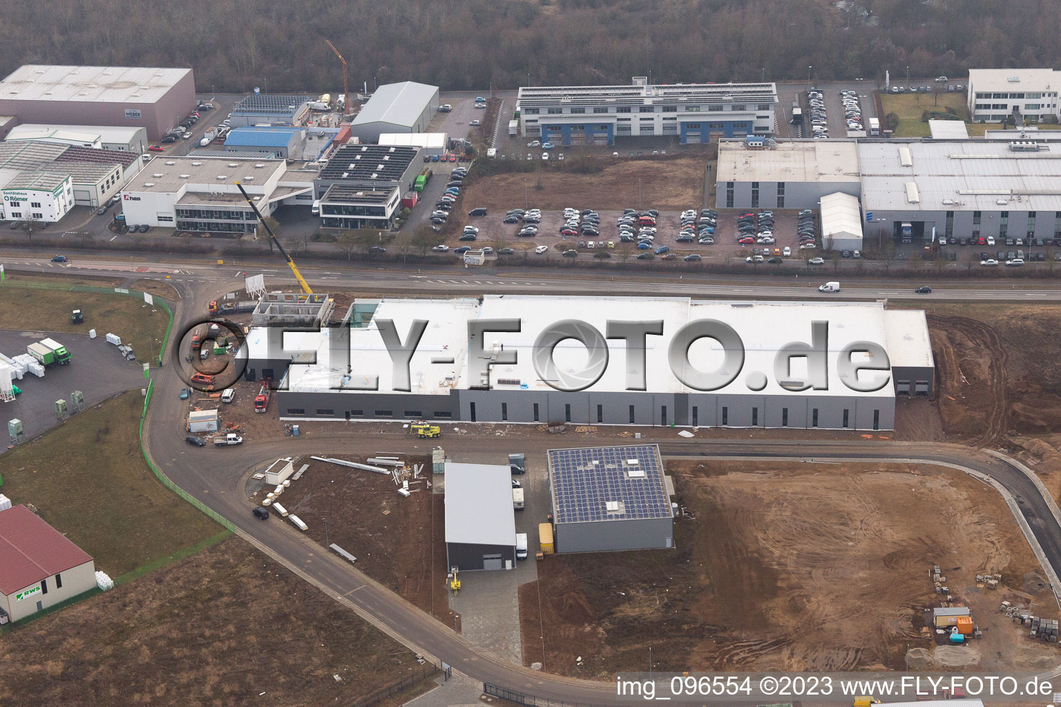 District Herxheim in Herxheim bei Landau in the state Rhineland-Palatinate, Germany out of the air