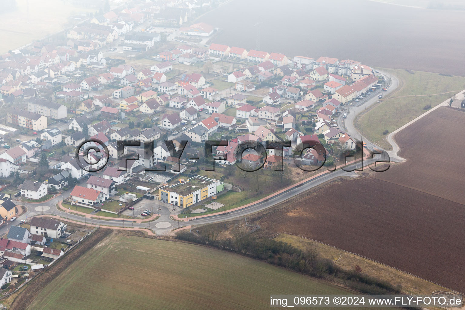 Drone image of Kandel in the state Rhineland-Palatinate, Germany